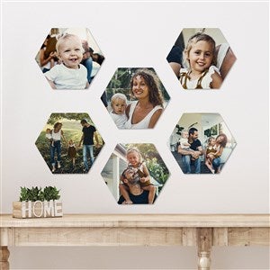 Family Personalized Photo Tile- Hexagon 8x9 - 40142-H