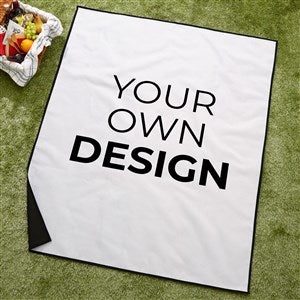 Design Your Own Personalized Picnic Blanket - White - 40178-W