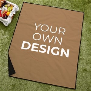 Design Your Own Personalized Picnic Blanket - Tan - 40178-T