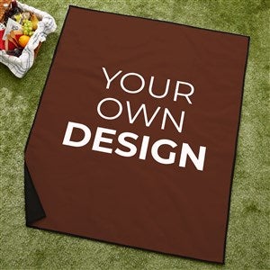 Design Your Own Personalized Picnic Blanket - Brown - 40178-BR