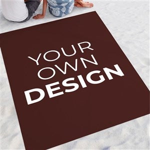 Design Your Own Personalized Beach Blanket- Brown - 40185-BR