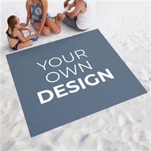 Design Your Own Personalized Beach Blanket- Slate Blue - 40185-SB