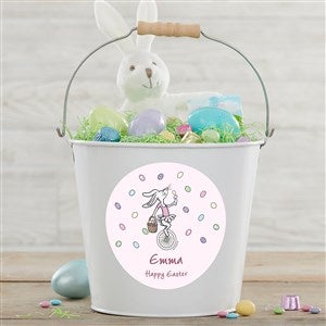 Easter philoSophies® Personalized Large Treat Bucket-White - 40212-L