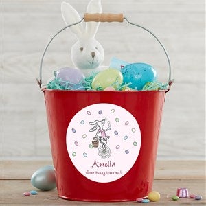 Easter philoSophies® Personalized Large Treat Bucket-Red - 40212-RL
