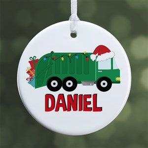 Construction & Monster Truck Personalized Ornament- 2.85 Glossy - 1 Sided - 40311-1S