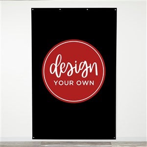 Design Your Own Personalized Photo Backdrop- Black - 40325-B