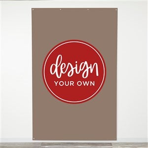 Design Your Own Personalized Photo Backdrop- Brown - 40325-BR