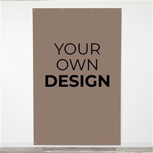 Design Your Own Personalized Photo Backdrop- Brown - 40325-BR