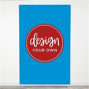 Design Your Own Personalized Photo Backdrop- Blue - 40325-BL