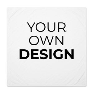 Design Your Own Personalized Baby Receiving Blanket- White - 40326-W