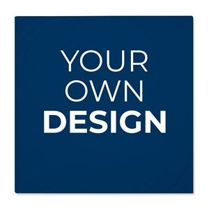 Design Your Own Personalized Baby Receiving Blanket- Navy Blue - 40326-NB