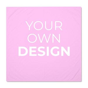 Design Your Own Personalized Baby Receiving Blanket- Pastel Pink - 40326-PP