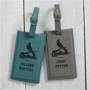 MLB St. Louis Cardinals Personalized Leatherette Luggage Tag- Charcoal - 40345-G