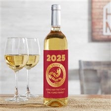 Lunar New Year Personalized Wine Bottle Label - 40441