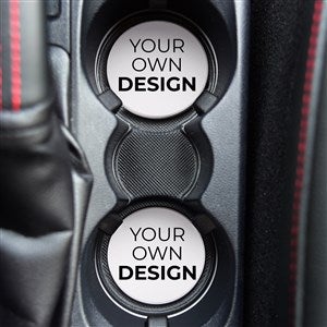 Design Your Own Personalized Car Coaster Set of 2- White - 40485-W