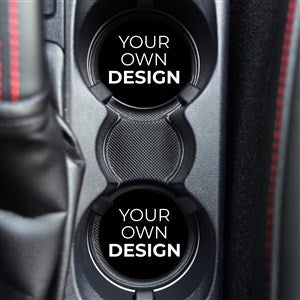 Design Your Own Personalized Car Coaster Set of 2- Black - 40485-B