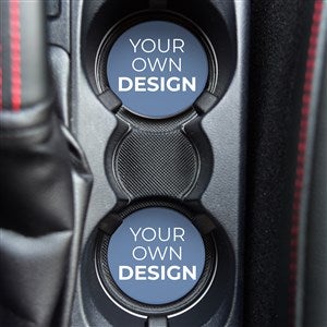 Design Your Own Personalized Car Coaster Set of 2- Blue - 40485-BL