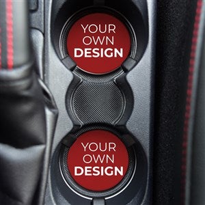 Design Your Own Personalized Car Coaster Set of 2- Red - 40485-R