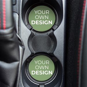 Design Your Own Personalized Car Coaster Set of 2- Green - 40485-R-GR