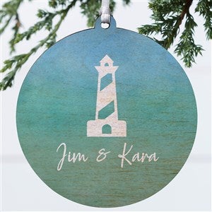 Seaside Watch Personalized Ornament- 3.75quot; Wood - 1 Sided - 40500-1W