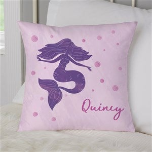 Mermaid Kisses Personalized 14 Throw Pillow - 40505-S