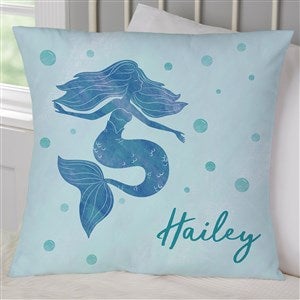 Mermaid Kisses Personalized 18 Throw Pillow - 40505-L