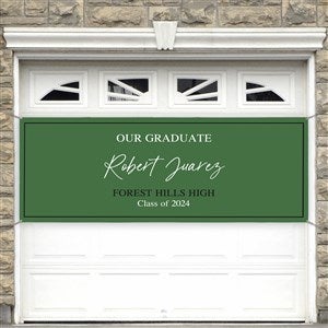 Then  Now Graduate Personalized Banner - 45x108 - 40541-L