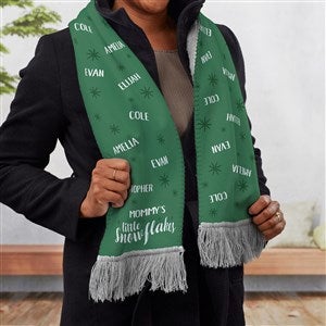 My Little Snowflakes Personalized Womens Sherpa Scarf - 40560-S