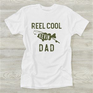 Personalized Hanes® Adult T-Shirt - Reel Cool Dad  - 40567-AT