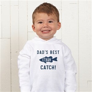 Reel Cool Like Dad Personalized Toddler Hooded Sweatshirt - 40570-CTHS