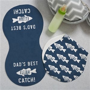 Reel Cool Like Dad Personalized Burp Cloths - Set of 2 - 40573