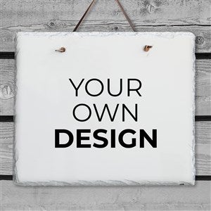 Design Your Own Personalized Slate Plaque - White - 40589-W