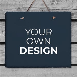 Design Your Own Personalized Slate Plaque - Navy Blue - 40589-NB