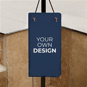 Design Your Own Personalized Outdoor Slate Plaque - Navy Blue - 40590-NB