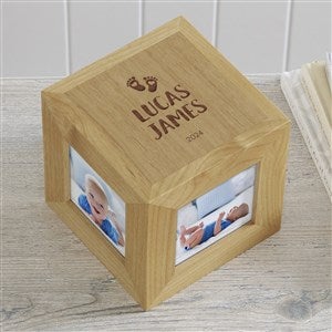 Babys First Year Engraved Wood Cube - 40603