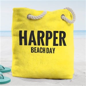 Neon Personalized Terry Cloth Beach Bag- Large - 40639-L