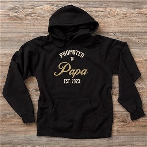 Promoted To Dad Personalized Hanes® Adult ComfortWash™ Hoodie - 40698-CWHS