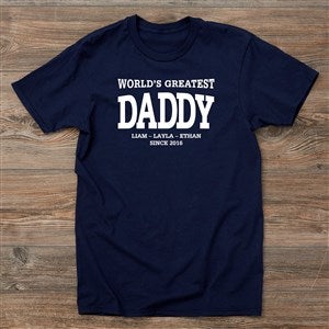 Worlds Greatest Dad Personalized Hanes® Adult T-Shirt - 40699-AT