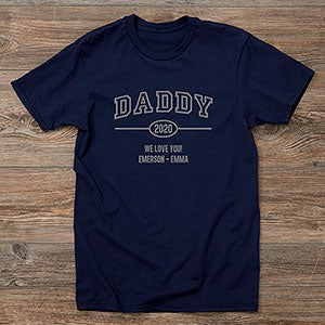 Daddy Established Personalized Hanes® Adult T-Shirt - 40703-AT