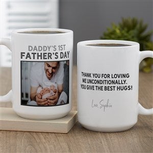 First Fathers Day Personalized Coffee Mug 15oz.- White - 40725-L