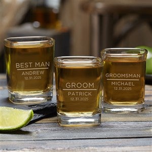 The Groomsmen Wedding Personalized Shot Glass - 40750