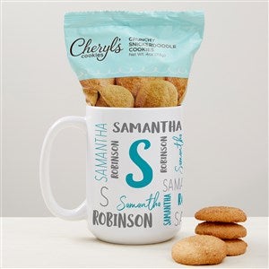 Notable Name Personalized 15 oz. Coffee Mug with Cheryls Cookies - 40761
