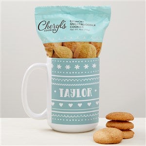 Nordic Noel Personalized 15 oz. Coffee Mug with Cheryls Cookies - 40784