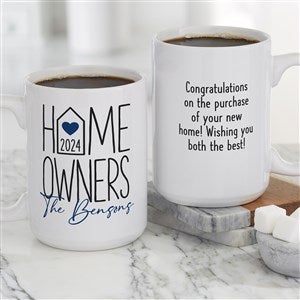 Home Owners Personalized Coffee Mug 15 oz.- White - 40853-L