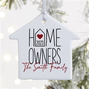 Home Owners Personalized House Ornament- 3.25quot; Glossy - 1 Sided - 40856-1