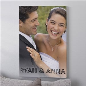 Name  Photo Portrait Personalized Photo Canvas Print - 12quot; x 18quot; - 40898-12x18