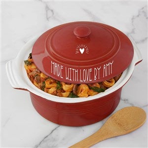 Personalized Planet Baking Dishes Red - Fork & Spoon Personalized Casserole Dish