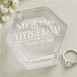 The Wedding Couple Personalized Acrylic Ring Box - 41248
