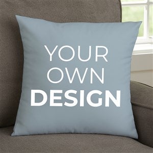 Design Your Own Personalized 14quot; Velvet Throw Pillow- Slate Blue - 41314-SB