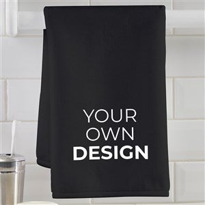 Design Your Own Personalized Hand Towel- Black - 41318-BL